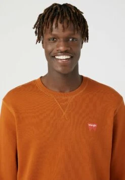 Wrangler Sign Off- Sweater - Nutmeg Brown -Wrangler 8e1f05f34f634d86ae7a2bf0fba82420