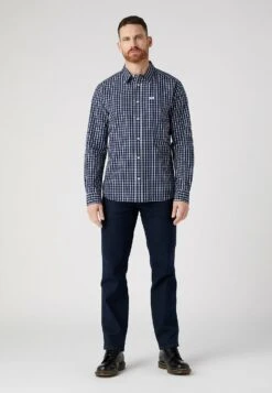 Wrangler Pocket - Overhemd - True Navy -Wrangler 906b0b9ea3b14cb29e2aedccbacf44f5