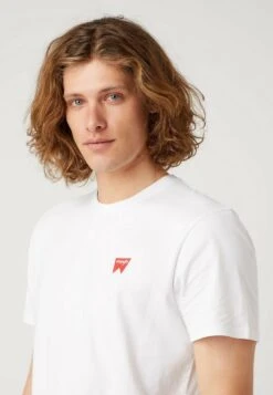 Wrangler Sign Off Tee - T-Shirt Basic - White -Wrangler 90dc7e9395ba48828e5b8340727e980b