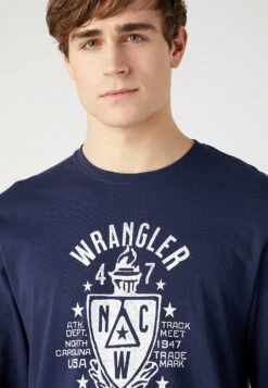 Wrangler Americana - Longsleeve - Navy 10 Wrangler Americana - Longsleeve - Navy -Wrangler 90ea7ae9cb8d4a4e85504963a4b19c65
