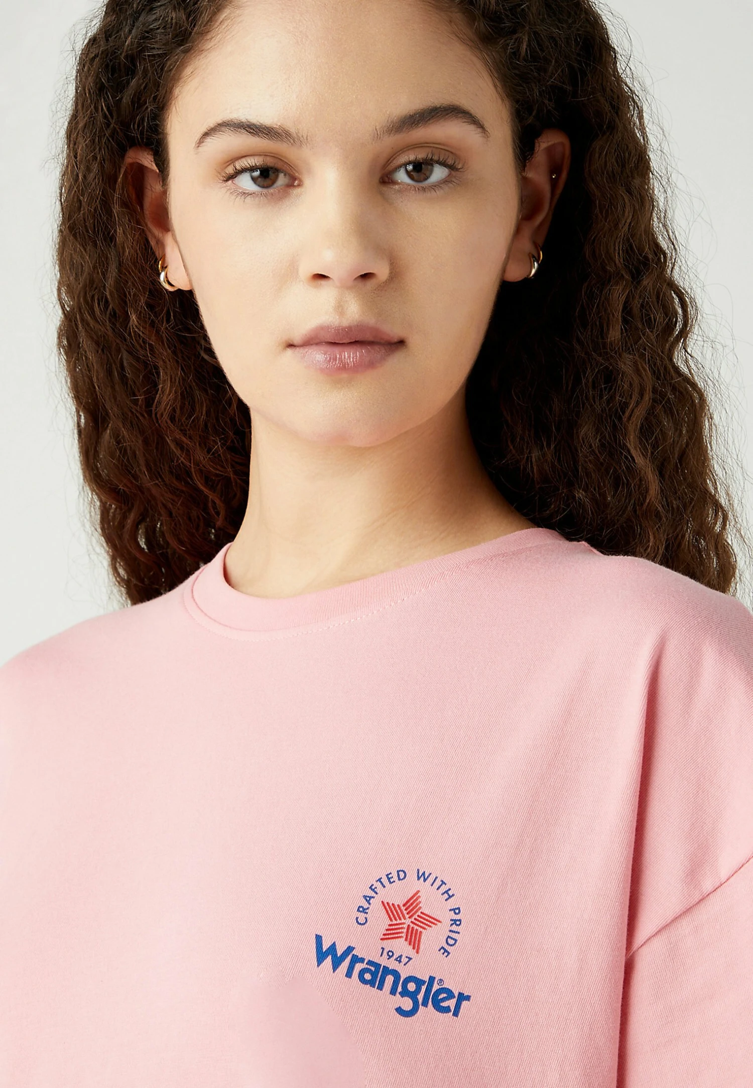 Wrangler Girlfriend - T-Shirt Print - Sick Pink 6 Wrangler Girlfriend - T-Shirt Print - Sick Pink - Afbeelding 4