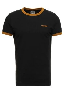 Wrangler Ringer Tee - T-Shirt Basic - Black -Wrangler 96e0077ec60f42cc9957de93e9814658