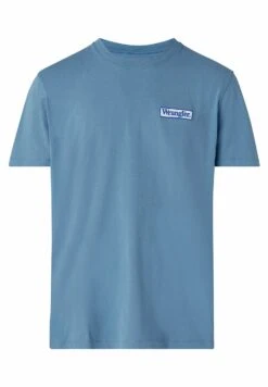 Wrangler Logo Tee - T-Shirt Basic - Captains Blue -Wrangler 9941f5bac2c94404a887fcaae9ac6c8e