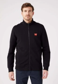 Wrangler Neck Zip - Sweater Met Rits - Schwarz