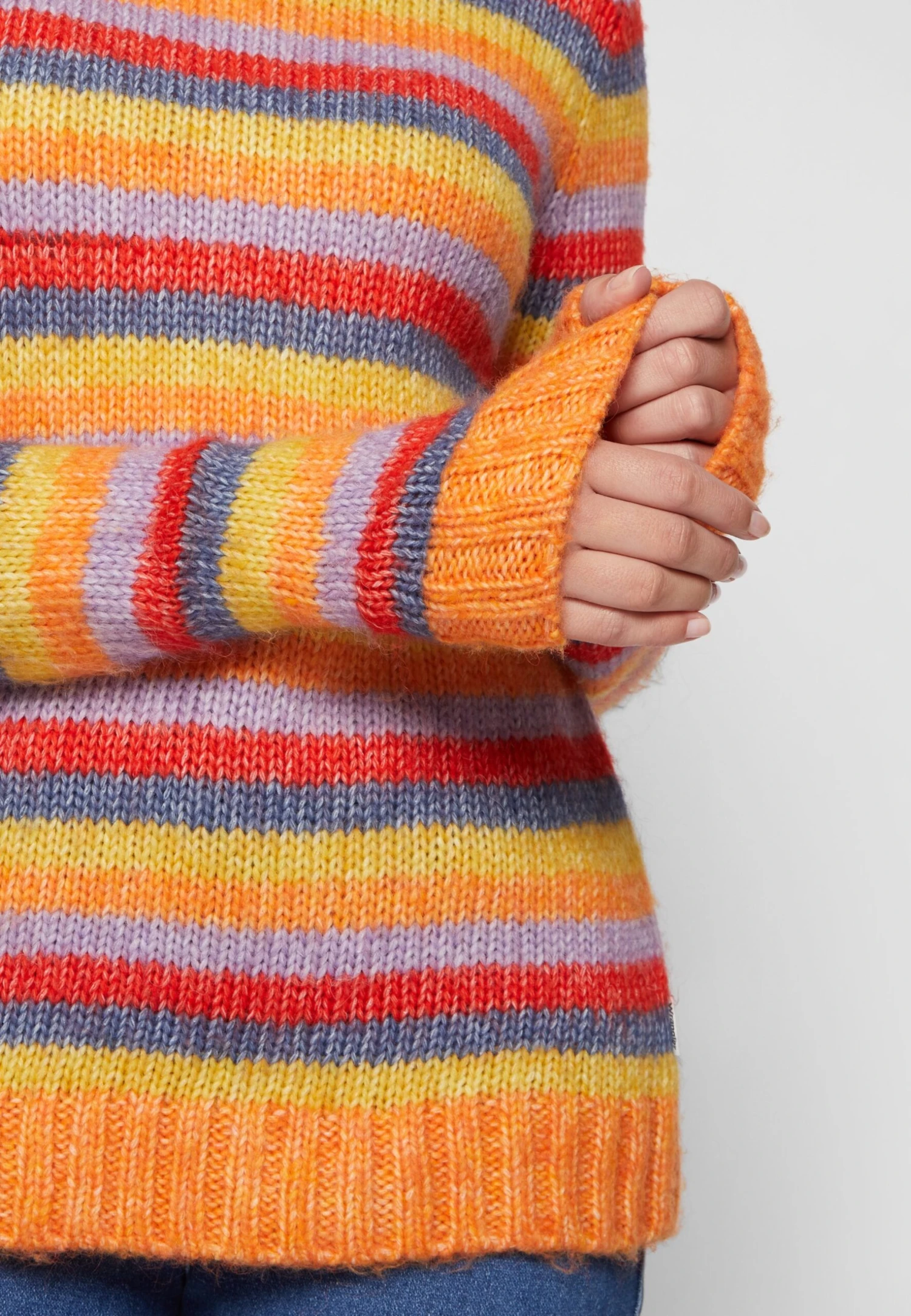 Wrangler Plush Sweater - Trui - Coral Rose 9 Wrangler Plush Sweater - Trui - Coral Rose - Afbeelding 7