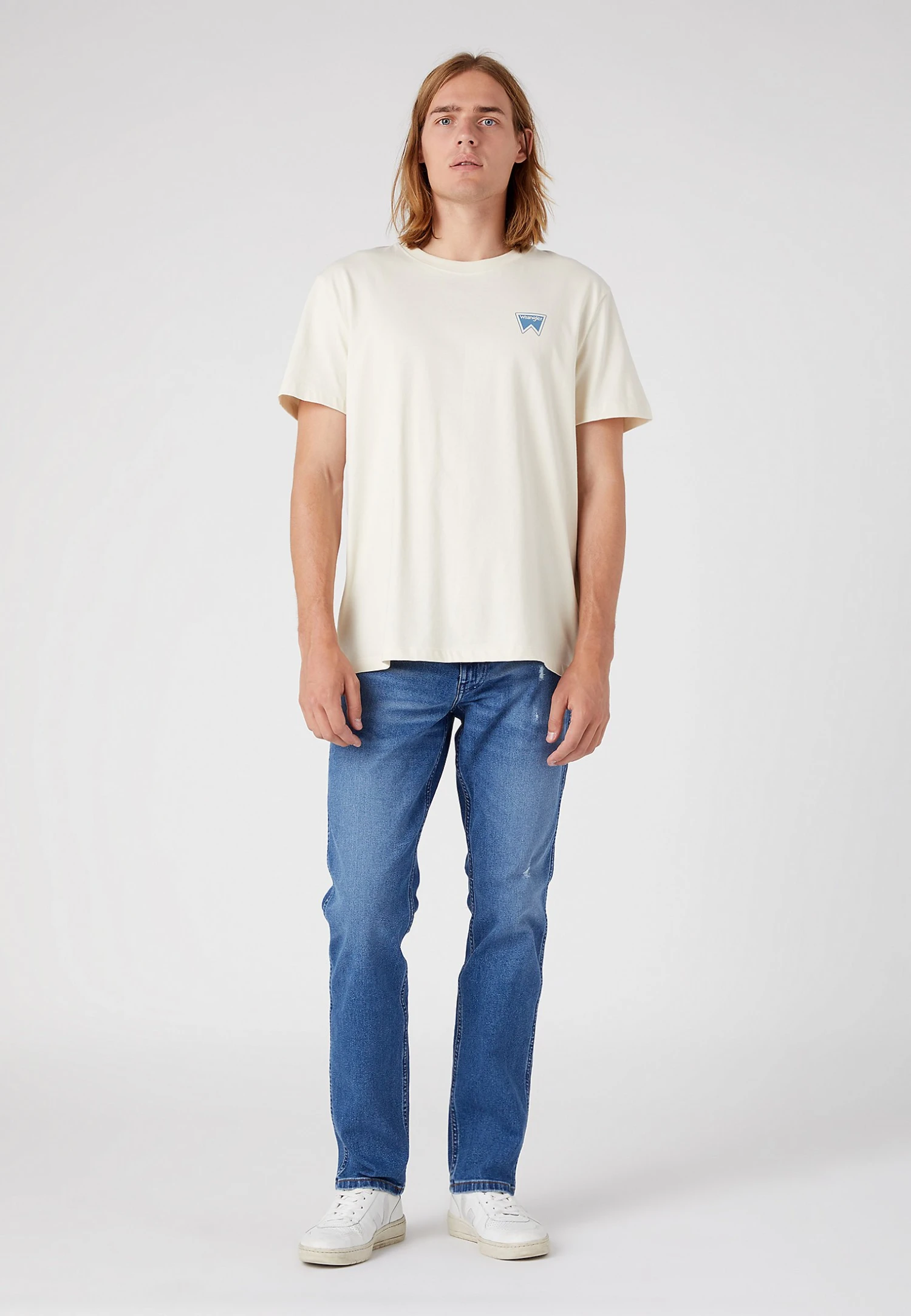 Wrangler Graphic- T-Shirt Print - Turtledove 4 Wrangler Graphic- T-Shirt Print - Turtledove - Afbeelding 2