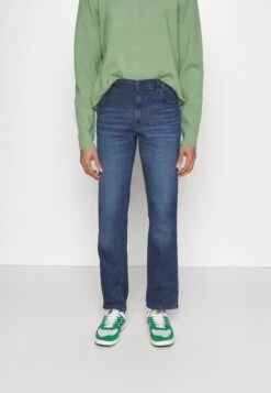 Wrangler Texas Slim - Slim Fit Jeans - Dark-Blue-Denim