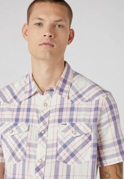 Wrangler Ss Western - Overhemd - Worn White -Wrangler a6492678894a4477b3cb34f188c59a62