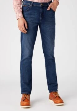 Wrangler Texas- Slim Fit Jeans - Dark-Blue Denim