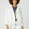 Wrangler Western Moto - Lichte Jas - Vintage White -Wrangler aa1de69eb4474ba4a2dadeee8a835fd2