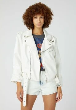 Wrangler Western Moto - Lichte Jas - Vintage White