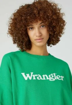 Wrangler Relaxed - Sweater - Bright Green -Wrangler ac2db6cf41204b20bc90985658bead85