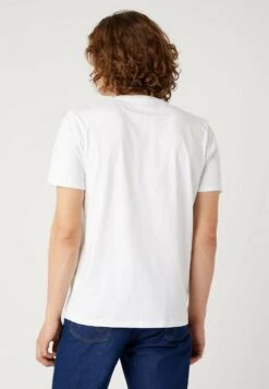 Wrangler Sign Off Tee - T-Shirt Basic - White -Wrangler ad4db6eece044eb7b9a3d457c84353ce