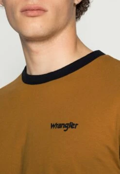 Wrangler Ringer Tee - T-Shirt Basic - Golden Brown -Wrangler ae39a7987c664b81995d089fe79349ab