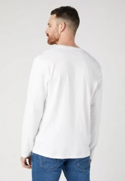 Wrangler Sign Off- Longsleeve - White -Wrangler b27dc654e0684e27a4cda83ec3ac5b69