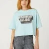 Wrangler Boxy - T-Shirt Print - Canal Blue