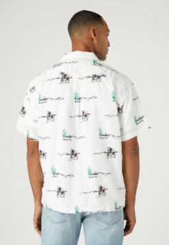 Wrangler Resort- Overhemd - Worn In White -Wrangler b53f61adcd48438f8abed4fa9fc1c0c3
