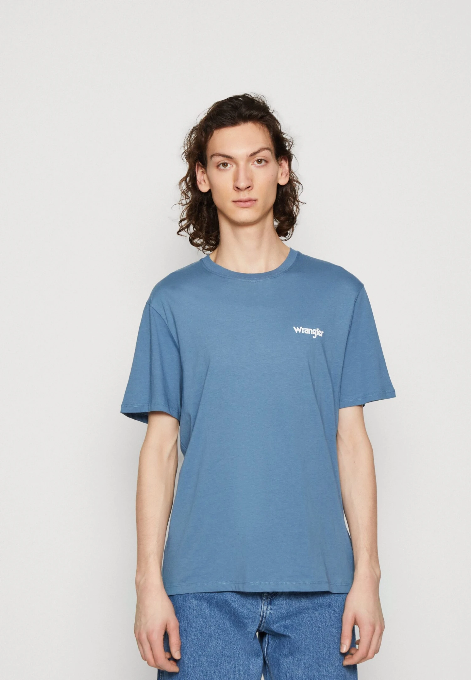 Wrangler Sign Off Tee 2 Pack- T-Shirt Basic - Captains Blue 6 Wrangler Sign Off Tee 2 Pack- T-Shirt Basic - Captains Blue - Afbeelding 4