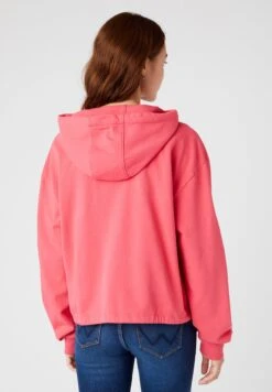 Wrangler Drawcord Hoodie - Hoodie - Hot Pink -Wrangler b653d75720334a318516c52bd84fdeae