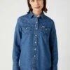 Wrangler Overhemdblouse - Mid Stone -Wrangler b67984f06f764be6afaee5dcf3afd2b5