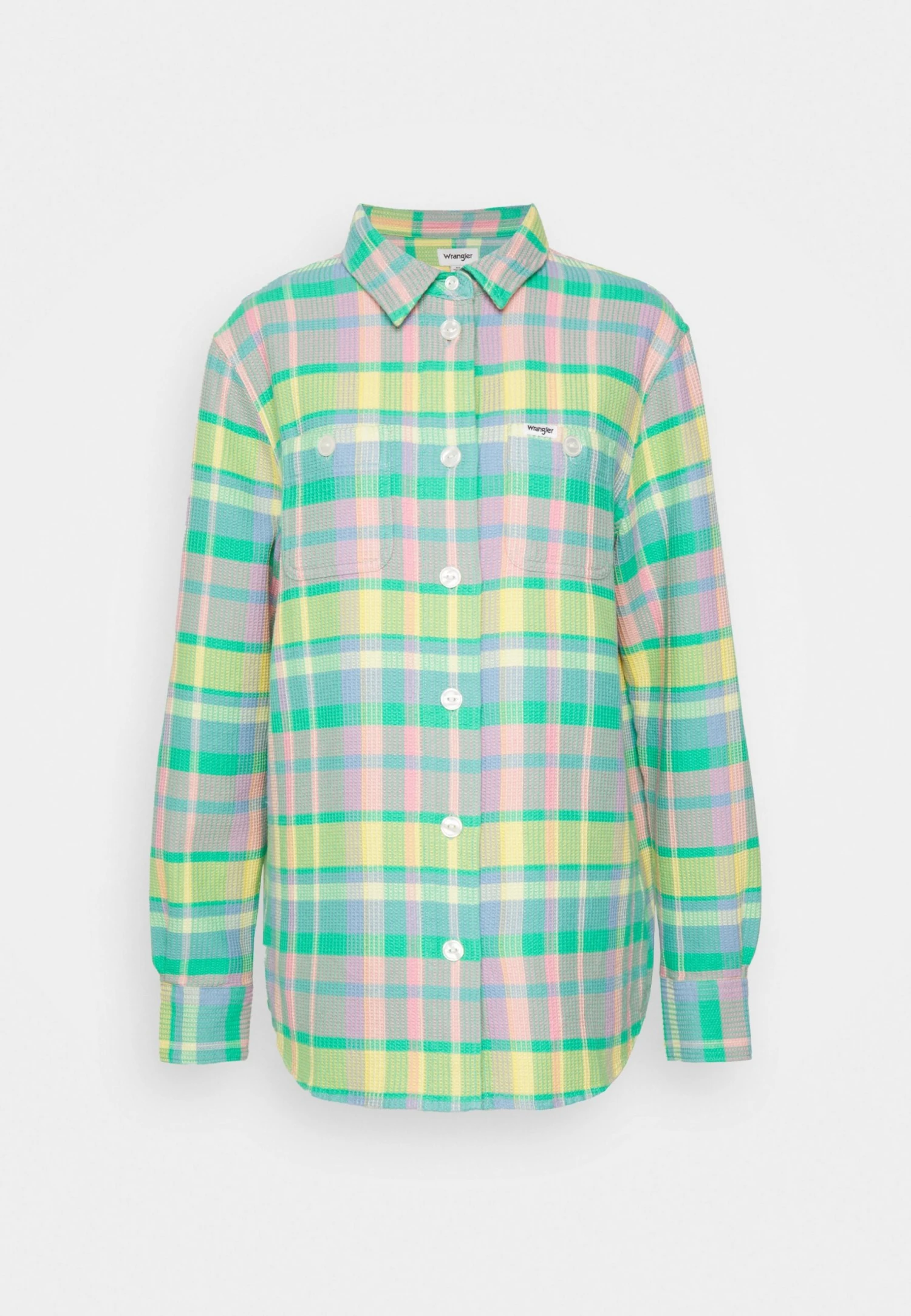 Wrangler Waffle Shaket - Bomberjacks - Powder Blue 6 Wrangler Waffle Shaket - Bomberjacks - Powder Blue - Afbeelding 4