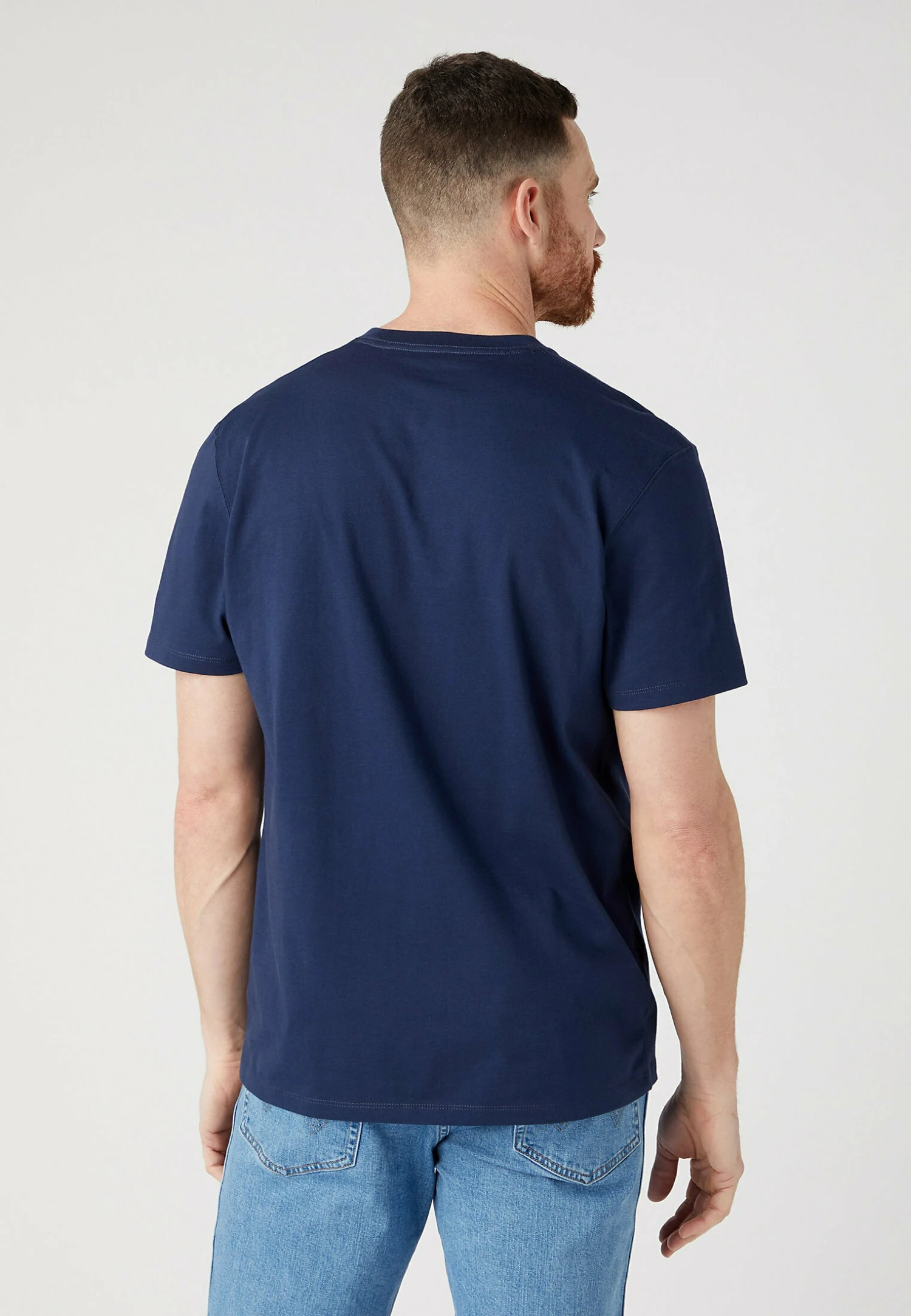 Wrangler Sign Off - T-Shirt Basic - Navy 5 Wrangler Sign Off - T-Shirt Basic - Navy - Afbeelding 3