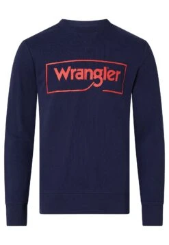 Wrangler Frame Logo Sws - Longsleeve - Navy -Wrangler bbd4be6155cb46aa8a98184479f72730