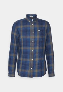 Wrangler Button Down- Overhemd - Dark Indigo -Wrangler c196871e9a914db59d5d62a008ebbeb2