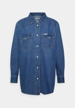 Wrangler Overhemdblouse - Mid Indigo