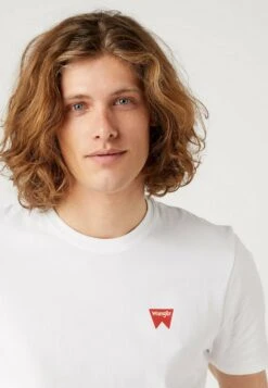 Wrangler Sign Off Tee - T-Shirt Basic - White -Wrangler c431ffbfd04e447fb0fefcf7a0c49339