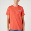 Wrangler Logo Tee - T-Shirt Basic - Light Red 2 Wrangler Logo Tee - T-Shirt Basic - Light Red -Wrangler c465e54bc6534cbd92f57d3ee967216e