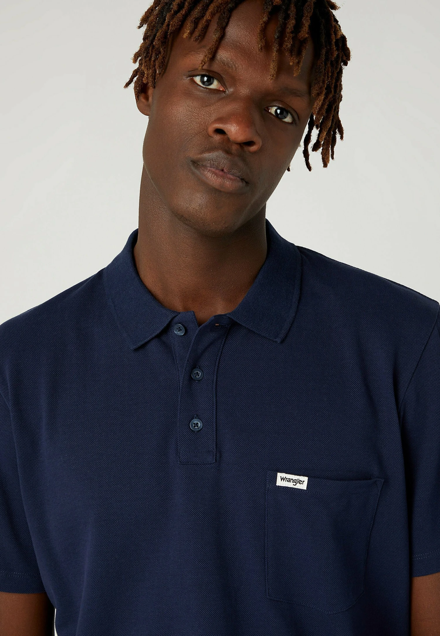 Wrangler Poloshirt - Navy 6 Wrangler Poloshirt - Navy - Afbeelding 4
