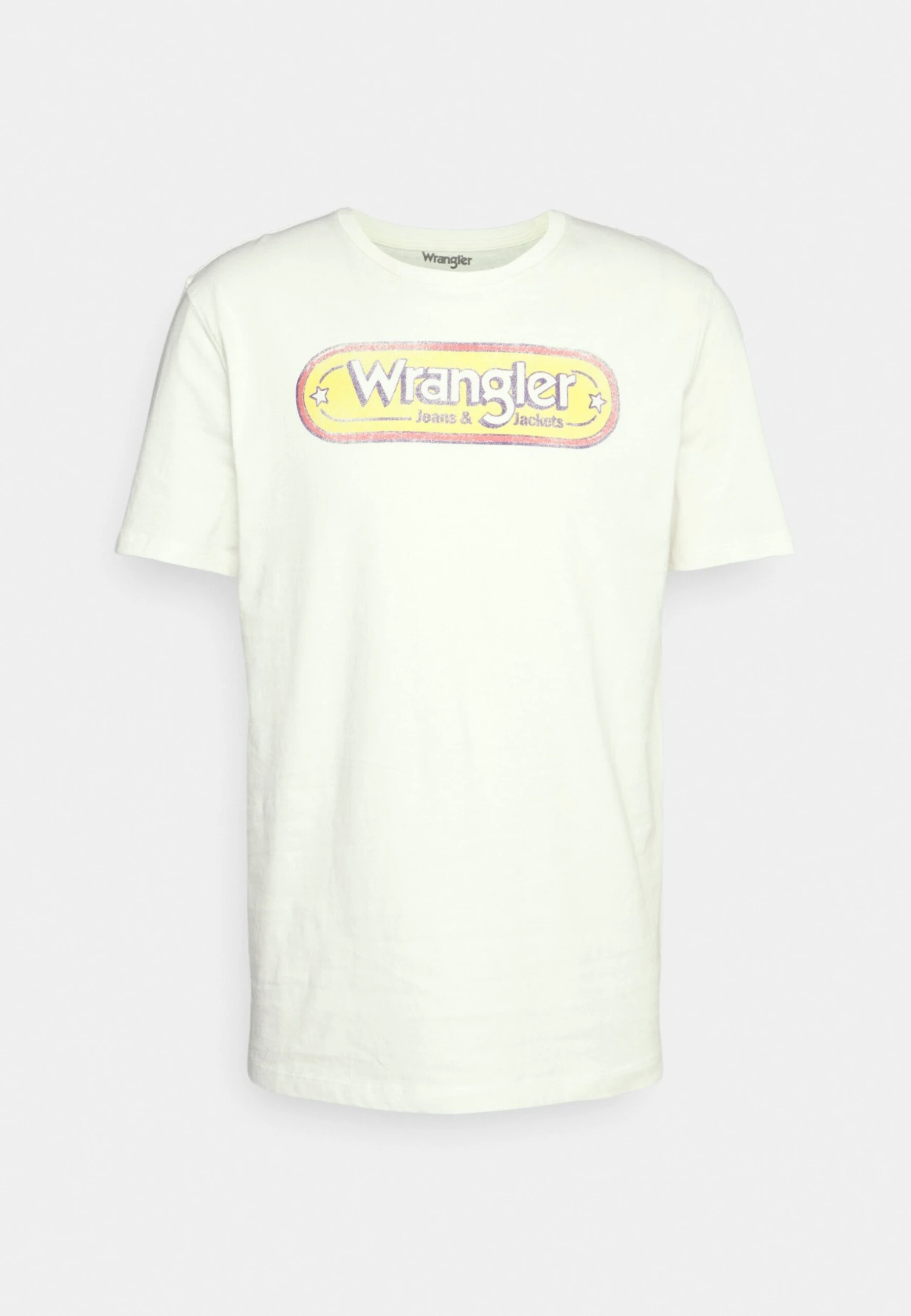 Wrangler Branded Tee - T-Shirt Print - Worn White 6 Wrangler Branded Tee - T-Shirt Print - Worn White - Afbeelding 4
