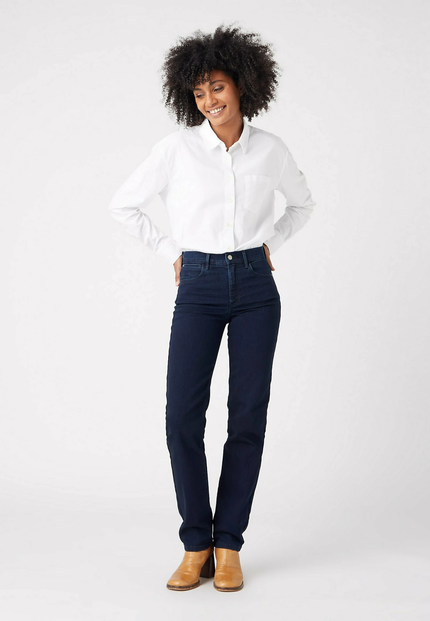 Wrangler Straight - Straight Leg Jeans - Blue Black 4 Wrangler Straight - Straight Leg Jeans - Blue Black - Afbeelding 2