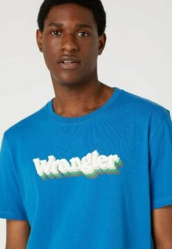 Wrangler Graphic Tee - T-Shirt Print - Deep Water -Wrangler cb3a5098f65a4a9791c4e2fc0055d63d