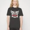 Wrangler Americana Tee - T-Shirt Print - Faded Black