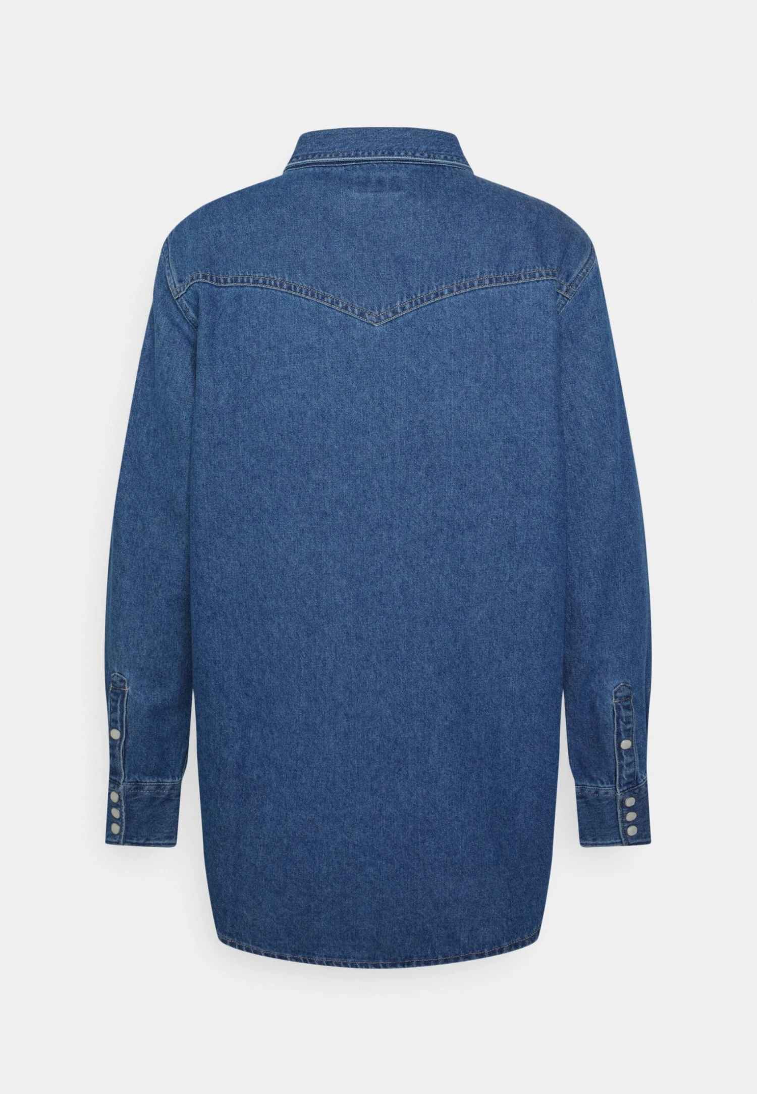 Wrangler Overhemdblouse - Mid Indigo 4 Wrangler Overhemdblouse - Mid Indigo - Afbeelding 2