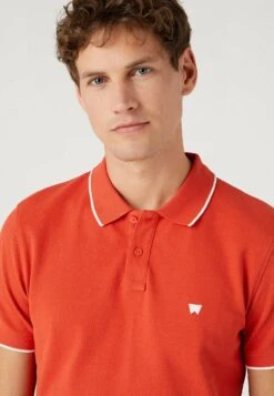 Wrangler Tipped With Logo - Poloshirt - Light Red -Wrangler d46847a16e4b4bfa8e23c3cbaec33299