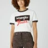 Wrangler Ringer - T-Shirt Print - Faded Black -Wrangler d6fd9bb973824546a6685b3a66fe3f53