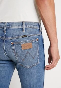 Wrangler Mwz - Slim Fit Jeans - Blue Denim -Wrangler d7020045f5ff4b0f95a9e04726263247