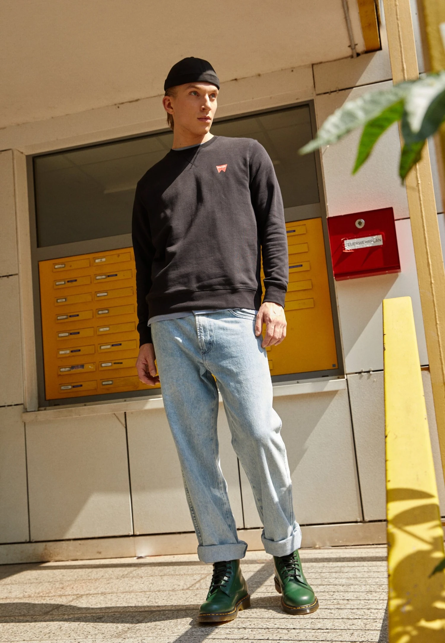 Wrangler Sign Off Crew - Sweater - Black 5 Wrangler Sign Off Crew - Sweater - Black - Afbeelding 3