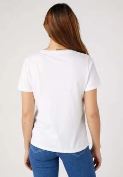 Wrangler Regular- T-Shirt Print - Weiss -Wrangler dc82525e85134f35b9ecf98bcf15fba3