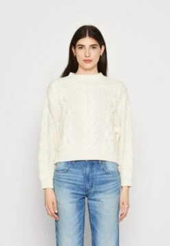 Wrangler Crew Neck Cable​ - Trui - Worn White