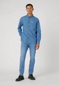 Wrangler Button Down- Overhemd - Mid Stone -Wrangler dea7e750c72e471497dab4e2b56f5c88