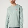 Wrangler Sign Off Crew - Sweater - Green Milieu -Wrangler e1f8c867081a4aac806f678d367b6a11