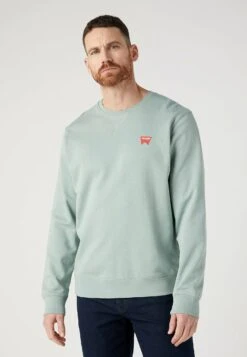 Wrangler Sign Off Crew - Sweater - Green Milieu