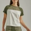 Wrangler T-Shirt Basic - Dusty Olive -Wrangler e56e64903bee4cfbacc2987dd7e480f8
