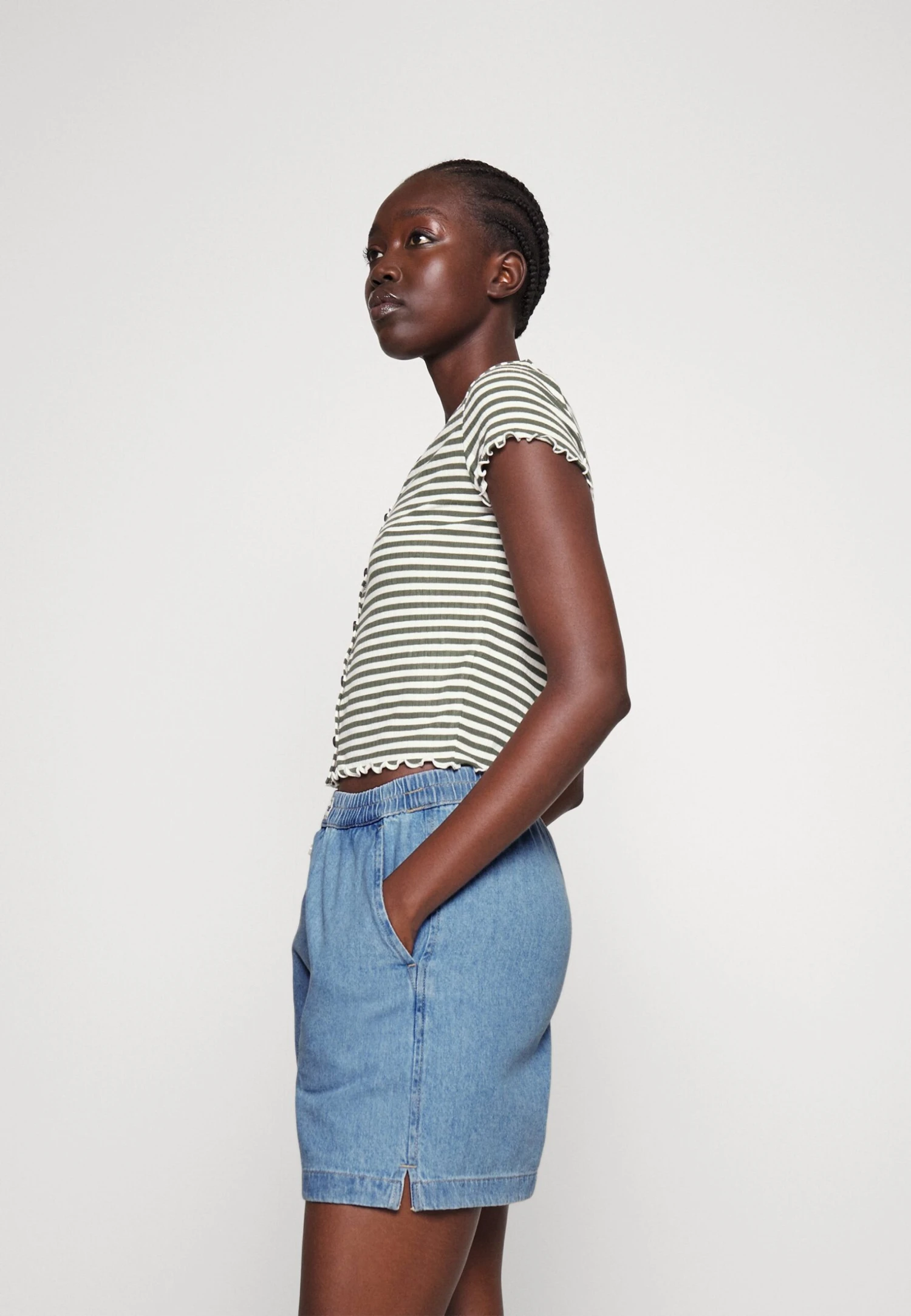 Wrangler Boxer - Jeansshort - Light Stonewash 8 Wrangler Boxer - Jeansshort - Light Stonewash - Afbeelding 6