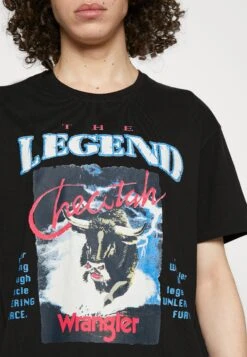 Wrangler Graphic Tee - T-Shirt Print - Faded Black -Wrangler e673fcea10494e148bb5e76881bde305