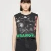 Wrangler Sleeveless- Top - Faded Black